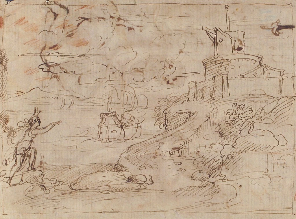 Figura che saluta la nave in partenza - Metropolitan Museum of Art, New York